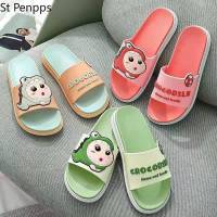 Summer Women Cute Animal Floor Flat Shoes Indoor Flip Flops Non-Slip Bathroom Home Slippers Female Beach Shoe