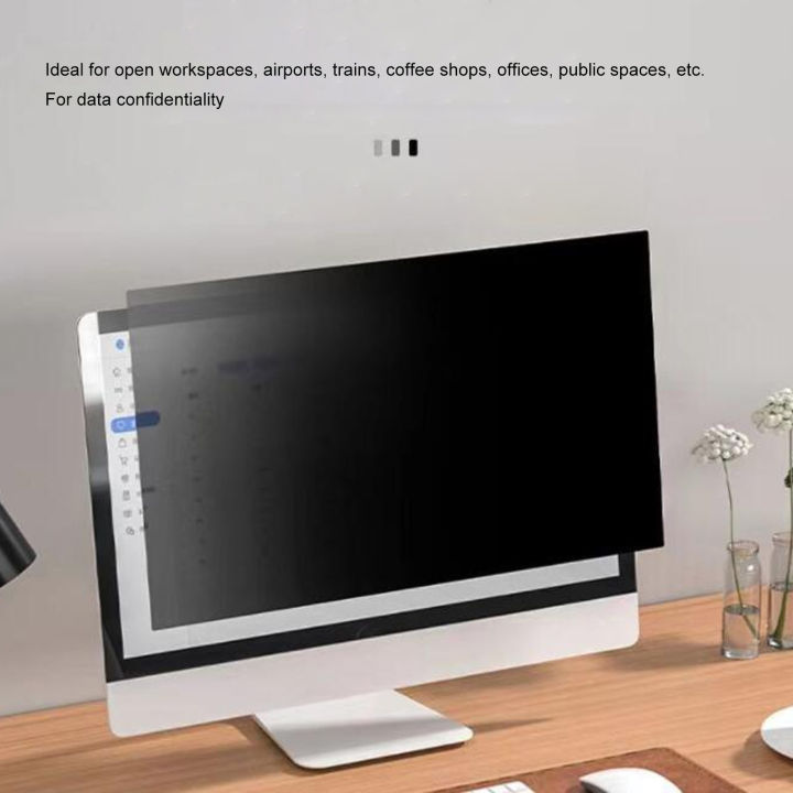 อุปกรณ์ป้องกันจอคอมพิวเตอร์พลิกกลับได้26in-ตัวกรองหน้าจอจอคอมพิวเตอร์สำหรับร้านกาแฟ