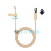 HIXMAN สีเบจ LM2-AK OmniDirectiona Lav Lavalier ปกคอนเดนเซอร์ไมโครโฟนสำหรับ SAMSON Audix ไร้สาย Beltpack ส่งสัญญาณ