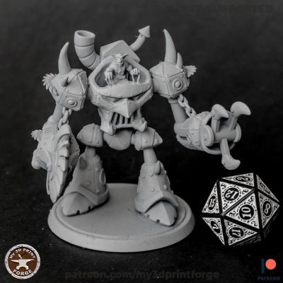 โมเดล World of Warcraft figures Goblin Robot Shredder (scale 1/25 , 1/35)