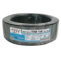 สายไฟ THW NNN 1x6ตร.มม. 50ม. สีดำELECTRIC WIRE THW NNN 1X6SQ.MM 50M BLACK **ลดราคาจัดหนัก **