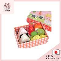 Mother Garden ไม้ของเล่น Wild Strawberry อาหารกลางวัน Set〔Onigiri ไม้กล่องอาหารกลางวัน Toy〕【Direct จาก Japan】母亲花园木制玩物野草莓午餐套装〔饭团木制午餐盒玩具〕【日本直送】