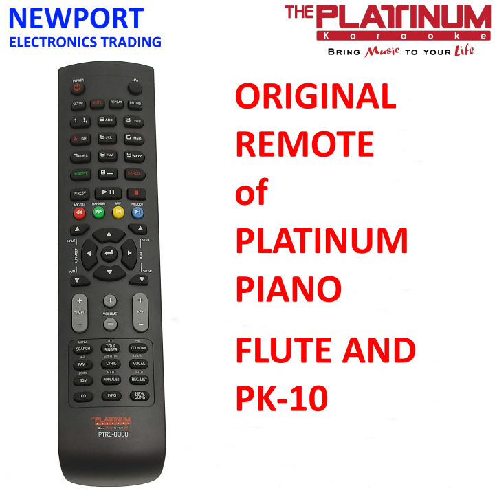 Platinum PTRC-8000 Remote Control of Platinum Piano, Platinum Flute and ...