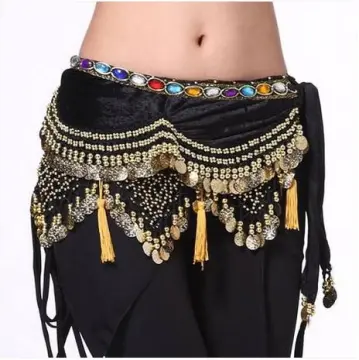 iiniim Womens Fashion Shiny Sequins Tassel Belly Dance Top Bra