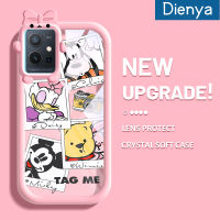 Dienya เคสสำหรับ Vivo Y75 5G Y55 5G Y55s 5G 2023 Y33s Y33E U5E IQOO 5G Y52T 5G Y30 5G IQOO Z6 Lite 5G เคสมิกกี้น่ารักลายการ์ตูนรูปหนูนิ่มแบบนิ่มสุดน่ารักกันกระแทกแบบใสฝาครอบป้องกันปลอกกล้องสร้างสรรค์ลายเคสมือถือ