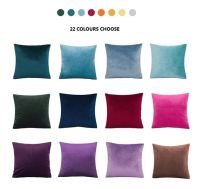 Solid Velvet Pillow Cushion Cover Home New Year Decorative 30*50/45*45/50*50/55*55/60*60cm Kussenhoes Housse de Coussin Cojines