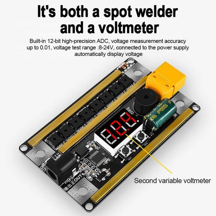 12v-handheld-adjustable-spot-welding-machine-control-board-for-18650-battery-spot-welder-0-1-0-2mm-nickel-sheet