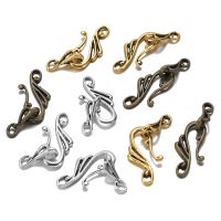 10/20sets/lots Antique Bronze Silver Color Musical Note Hook Connector Toggle Clasp For Jewelry Making Diy Bracelet Necklace