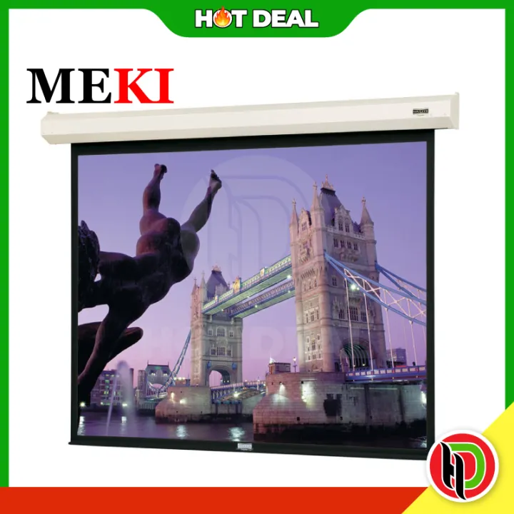 Hotdeal Meki 120 D 72 x 96 ( 6x8 ) Motorized Wide Projector Screen With