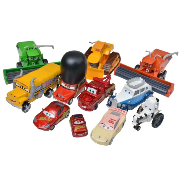 Pixar Carros 3 Frank Trator Relâmpago Mcqueen Mater Miss Fritter ...