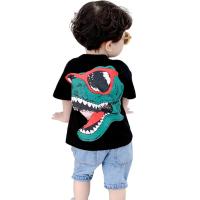 เสื้อยืดแขนสั้นพิมพ์ลายไดโนเสาร์,เสื้อแฟชั่นสำหรับเด็กผู้ชายเด็กผู้หญิงลายการ์ตูนปี3D
