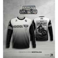 เสื้อแขนยาว ลาย moto drifit "nostalgia" สําหรับขี่รถจักรยานยนต์