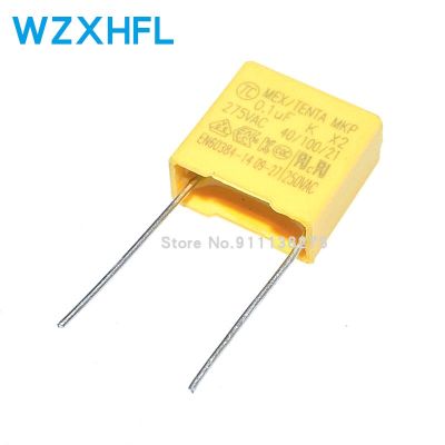 10pcs 100nF capacitor X2 capacitor 275VAC Pitch 10mm X2 275V Polypropylene film capacitor 0.1uF WATTY Electronics