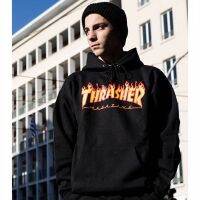 ■ ในจุดที่เปลวไฟ Thrasher ชายราชินีและเสื้อฮู้ดคู่ที่มีน้ำขนแกะ