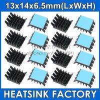 10pcs Aluminum Spiky Black Mini Heatsink Cooling Heat Sinks Cooler for IC VGA RAM With Thermally Adhesive Tape Applied Adhesives Tape