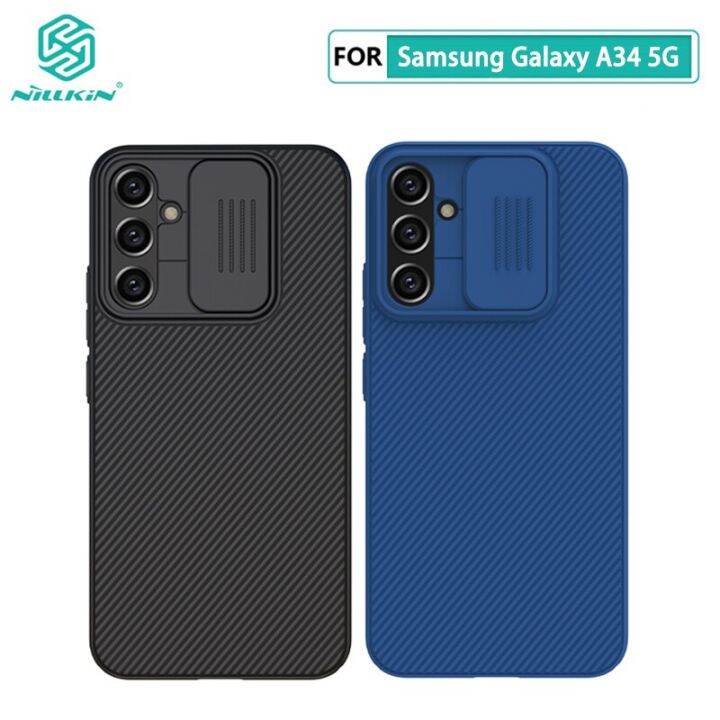 For Samsung A34 5G Case Nillkin CamShield Slide Camera Protection Cover ...