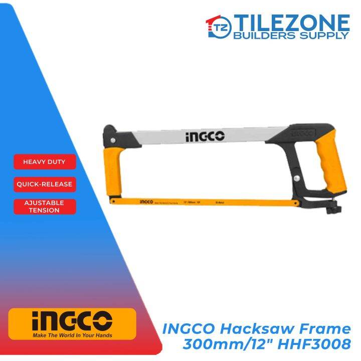 Ingco Hacksaw Frame 300mm12 Lagaring Bakal Hhf3008 Lazada Ph