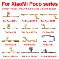 Kabel Flex Tombol Samping Daya &amp; Tombol Volume Fo Xiaomi Pocophone Poco F1 F3 F2 Pro X2 X3 NFC GT M2 M3 Pro Suku Cadang Peng