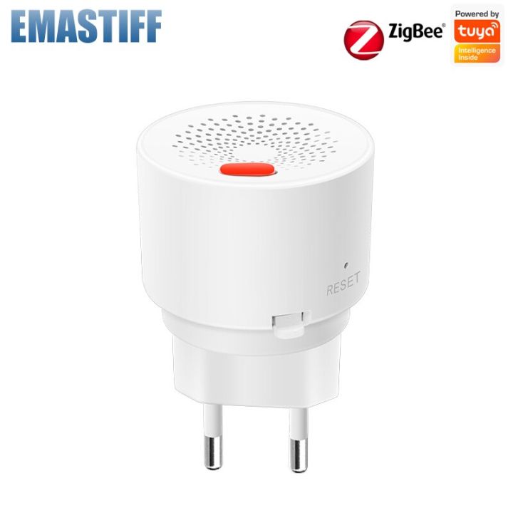Tuya Zigbee Natural Gas Sensor Household Smart Lpg Gas Alarm Leakage Sensor Safety Smart Home 9072