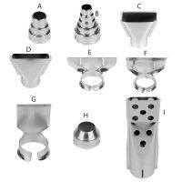 MMVXCN ร้อน-สแตนเลสหัวอุปกรณ์เชื่อมสายไฟอากาศร้อนอุปกรณ์เสริมหัวฉีดหัวฉีดป้องกันสำหรับการสร้างช้อนเครื่องเป่าผมรูปกรวยมีดโกน