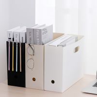 【CC】 Magazine Holder Newspaper Rack Stationery Storage Desk Folding Organizer for Document File Tray School Office