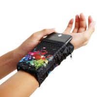 Multifunctional Outdoor Running Bags Cycling Wrist Band Wallet Safe Storage Wallets Zipper arm Sport Strap
