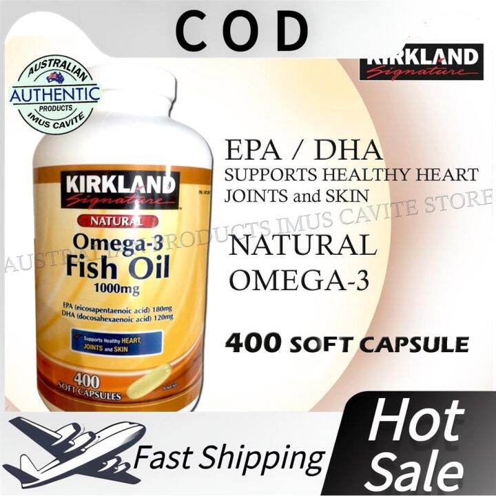 KIRKLAND FISH OIL 400 Capsule Omega3 Lazada PH