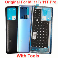 สำหรับ Xiaomi Mi 11ครั้ง11ครั้ง Pro 5กรัมเดิมกลับฝาแก้วฝาครอบแบตเตอรี่ด้านหลังประตู Mi 11ครั้ง Pro ที่อยู่อาศัยแผงกรณีกาวกาว