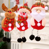 Christmas Cute Cartoon Santa Claus Hanging Doll Pendant Christmas Tree 2022 NEW Year Gift Drop Ornament xmas window tree decor