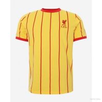 xzx 180305   Liverpool Premier League Fan Tshirt Short Sleeve Tops Round Neck Training wear Unisex Stripe Sport Tee