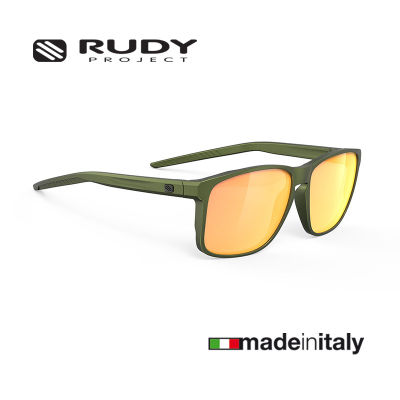 แว่นกันแดด Rudy Project Overlap Metal Olive Matte - Multilaser Orange แว่นแฟชั่น แว่นไลฟ์สไตล์ แว่นกันแดดเท่ๆ แว่นกันแดดจากอิตาลี