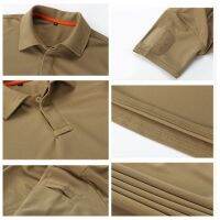 polo shirt men IXP quick-drying loose elastic breathable short sleeve tactical cargo shirt