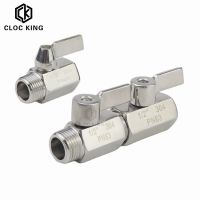 BSP SS304 Stainless steel Mini Ball valve 1/8” 1/4” 3/8” 1/2” 3/4” Female male thread for water oil acid 2 way ball valve