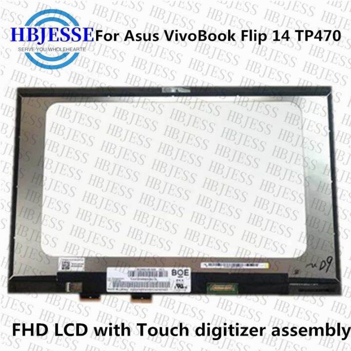 Display LCD Touchscreen Assemblaggio Da 14 Pollici FHD Per ASUS VivoBook Flip 14 TP412FA, 1920x1080, 30 Pin