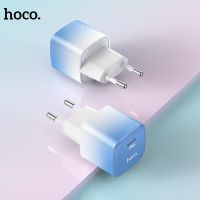 [ใหม่2023] HOCO PD 20W USB C ประเภท C เครื่องชาร์จติดผนังโทรศัพท์พกพาได้ที่ชาร์จสำหรับไอโฟน14 13 12 11 Pro Max