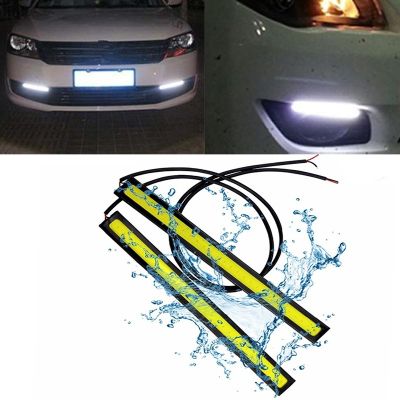 ✶ 2pcs/lot 17cm Universal Daytime Running Light 8000 K 12V LED Waterproof COB White Strip Lights Bar Lamp DRL Light Car Styling