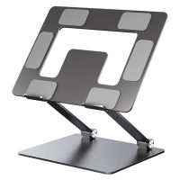 Dual Axis Adjustable Laptop Stand Aluminum Free Lift Notebook Holder Desktop Tablet Drawing Stand for Air Pro Up to 17