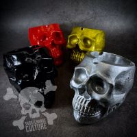 หัวกระโหลกเรซิ่น ของตกแต่ง Skull Head Ashtray