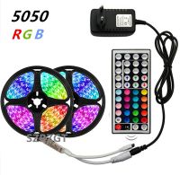 ▪∋✉ RGB 5050 SMD 2835 LED Strip Light Flexible Ribbon RGB Stripe 5M 10M 15M tape kit