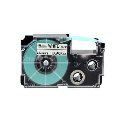 1 Pack Compatible Casio XR-18WE XR18WE XR 18WE1 Label Tape, Adhesive Labeling Tape Cassette, Suitable for KL-120 KL-170 PLUS CW-L300 KL-P350W KL-750B KL-820 KL-7400 Ez-Label Printer Black on White 3/4 inch (18mm) x 26 feet (8m)