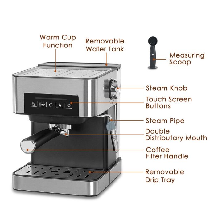 itop-20bar-ไฟฟ้าเครื่องชงกาแฟอิตาเลี่ยนเครื่องชงกาแฟอัตโนมัติอเมริกาโนแฟนซีฟองนม220v