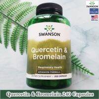 Swanson - Quercetin &amp; Bromelain 250 Capsules เควอซิทิน และโบรเมเลน เควอซิติน บรอมีเลน โบรมีลีน