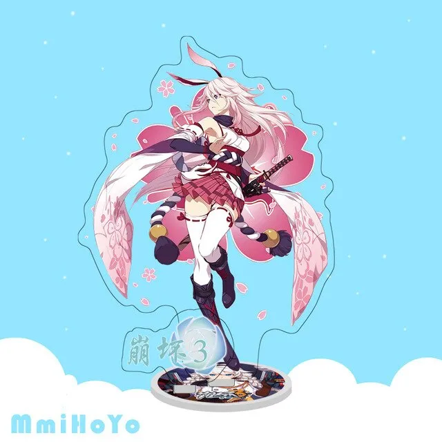 Anime Games Honkai Impact 3 Acrylic Stand Model Cosplay Kiana Yae