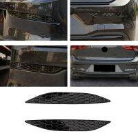 2Pcs Car Styling Honeycomb Tail Rear Fog Light Cover Trim Sticker Honeycomb Rear Bumper Reflective Sticker for VW Golf MK7 7R/Rline 2014-2018 Rear Bumper Strips