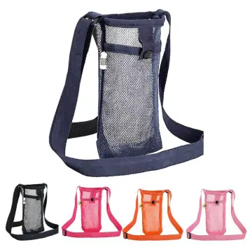 Water Bottle Holder Carrier Bag 2 Set, Water Bottle Sleeve with Adjustable  Strap Sling Crossbody Tumbler Bag for Backpack Hiking Walking, Compatible