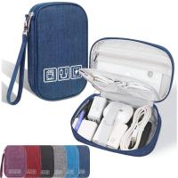 Hot Portable Cable Digital Storage Bags Organizer USB Gadgets Wires Charger Power Battery Zipper Cosmetic Bag Case Accessories