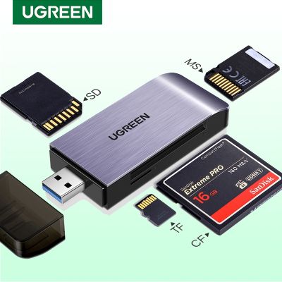 UGREEN USB 3.0 ตัวอ่านการ์ด ตัวเชื่อมต่อ การ์ด CF/TF/SD/MS