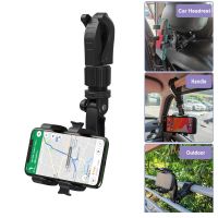 2022Universal Multifunctional Mobile Phone Holder Adjustable Clip GPS Bracket Rearview Mirror for Car Seat Back Car Phone Holder