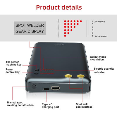 5000mAh Adjustable 6 Gears Mini Spot Welding Machine With Quick Release Pen Nickel Plate 18650 Battery Welder Spot Welder