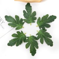 50PCS Artificial Plants Diy Candy Box Wedding Flowers Wreath Christmas Decorations for Home Scrapbooking Fake Watermelon Leaves Spine Supporters